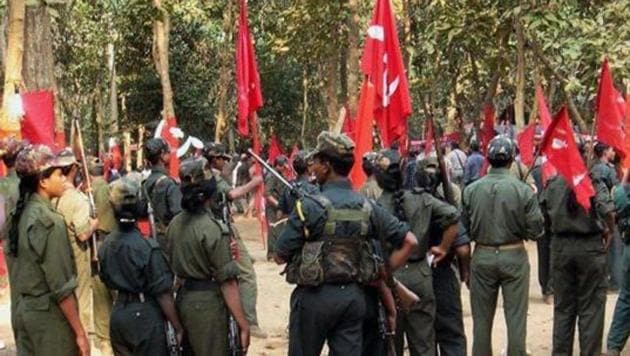 Rebels assemble for the CPI (Maoist)'s ninth Congress at an undisclosed place in Chhattisgarh recently. (PTI photo) Rebels assemble for the CPI (Maoist)'s ninth Congress at an undisclosed place in Chhattisgarh recently. (PTI photo)