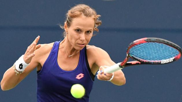 Varvara Lepchenko of the United States defeated Jelena Ostapenko of Latvia during the Rogers Cup tennis tournament at Aviva Centre. (Reuters) Varvara Lepchenko of the United States defeated Jelena Ostapenko of Latvia during the Rogers Cup tennis tournament at Aviva Centre. (Reuters)