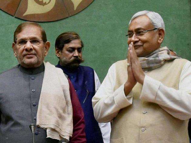 Goodbye time? Sharad and Nitish have been together since Samata Party merged with Janata Dal, in 2003.(PTI file photo) Goodbye time? Sharad and Nitish have been together since Samata Party merged with Janata Dal, in 2003.(PTI file photo)