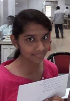 Neemuch girl Rajlaxmi Sisodia who has sent a rakhi to Kulbhushan Jadhav who is lodged in a Pakistan jail (HT Photo) Neemuch girl Rajlaxmi Sisodia who has sent a rakhi to Kulbhushan Jadhav who is lodged in a Pakistan jail (HT Photo)