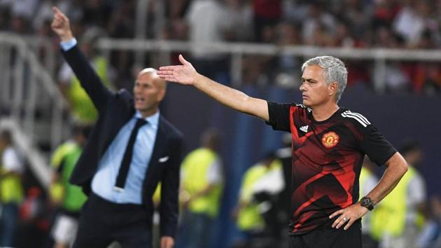 The game was expected to be an extremely tactical battle due to the managerial styles of Jose Mourinho and Zinedine Zidane. (AFP)