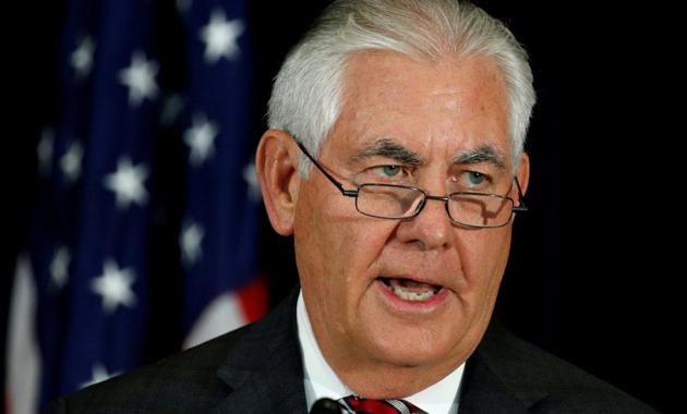 File photo of US secretary of state Rex Tillerson. (Reuters) File photo of US secretary of state Rex Tillerson. (Reuters)