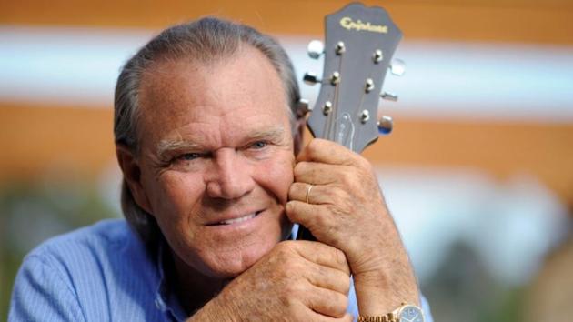 Recording artist Glen Campbell is photographed by AP at his home in Malibu, California, U.S., August 4, 2008. He died on Tuesday.