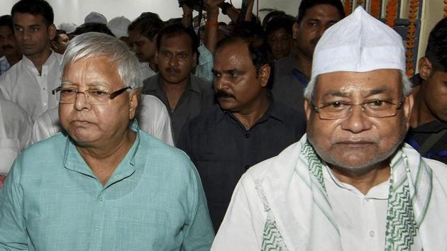 Bihar CM Nitish Kumar and RJD chief Lalu Prasad in Patna. (PTI File Photo) Bihar CM Nitish Kumar and RJD chief Lalu Prasad in Patna. (PTI File Photo)
