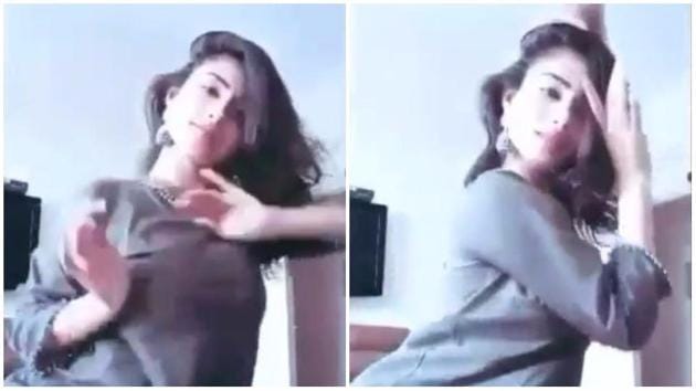 Mouni Roy dances to Baadshaho song in the video. (Instagram) Mouni Roy dances to Baadshaho song in the video. (Instagram)