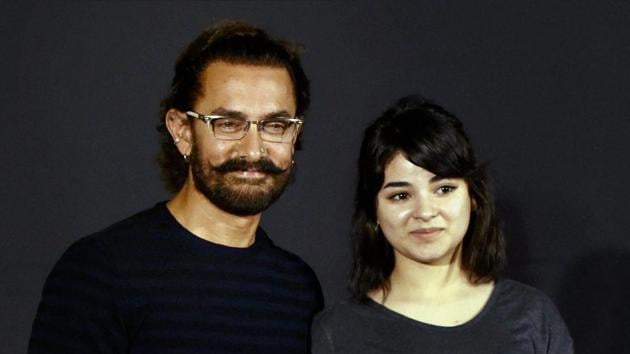 Aamir Khan and Zaira Wasim during the trailer launch of Secret Superstar in Mumbai. (PTI) Aamir Khan and Zaira Wasim during the trailer launch of Secret Superstar in Mumbai. (PTI)