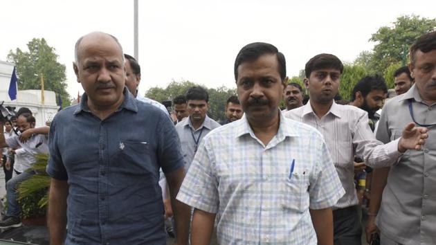 In his letter, Sisodia, who holds the education portfolio, said ‘no files related to teacher recruitment are being shown to him and are being sent directly from the department of education to the L-G’s office via the chief secretary.’ (Sonu Mehta/HT PHOTO) In his letter, Sisodia, who holds the education portfolio, said ‘no files related to teacher recruitment are being shown to him and are being sent directly from the department of education to the L-G’s office via the chief secretary.’ (Sonu Mehta/HT PHOTO)