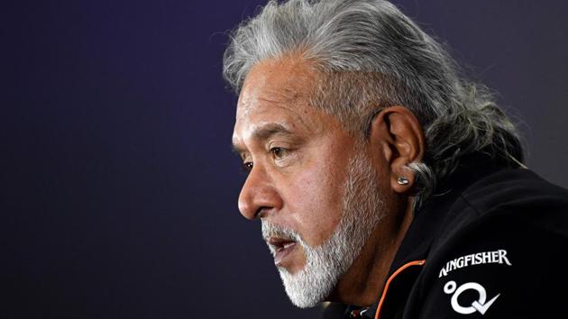 Sahara Force India's co-owner Vijay Mallya is seen during a press conference at Silverstone motor racing circuit in Silverstone, central England. (AFP File Photo) Sahara Force India's co-owner Vijay Mallya is seen during a press conference at Silverstone motor racing circuit in Silverstone, central England. (AFP File Photo)