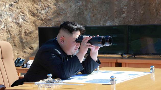 North Korea’s apparent rapid progress in developing medium and long range nuclear weapons and missiles capable of breaching targets in the US mainland has propelled tensions that escalated into a war of words between US President Trump and North Korean leader Kim Jong-un, unsettling regional powers and trade markets. (KCNA / via REUTERS)