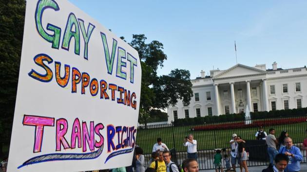 Protesters gathering in front of the White House in Washington, DC on July 26, 2017. (AFP File Photo) Protesters gathering in front of the White House in Washington, DC on July 26, 2017. (AFP File Photo)