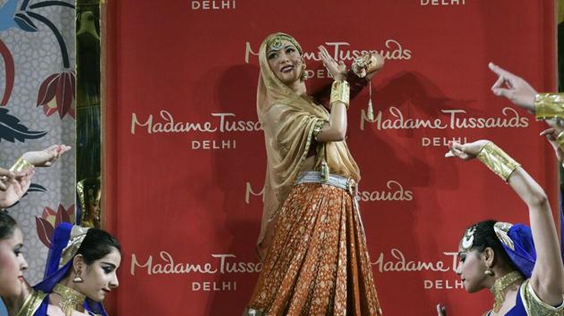 Besides Madhubala, the other stars that will be having their wax figures in the capital include Amitabh Bachchan, Shah Rukh Khan, Asha Bhosle and Shreya Ghoshal. (Mohd Zakir/HT PHOTO)