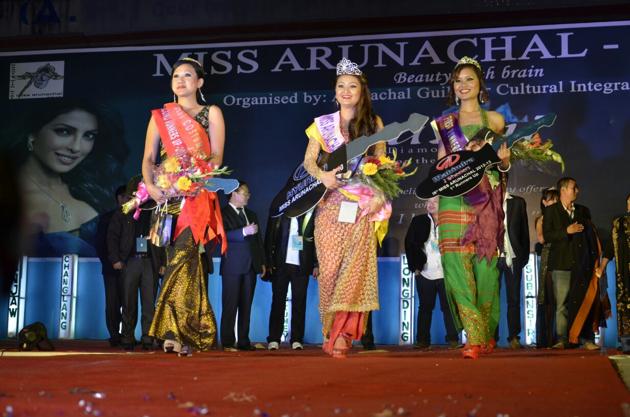 A file photo of the Miss Arunachal contest from 2012.(HT Photo) A file photo of the Miss Arunachal contest from 2012.(HT Photo)