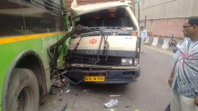 The accident took place at an underpass near the Madhuban Chowk in Rohini at around 12.30am. (Photo: Sourced) The accident took place at an underpass near the Madhuban Chowk in Rohini at around 12.30am. (Photo: Sourced)