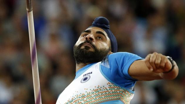 India's Davinder Singh makes an attempt in the men's javelin throw qualification during the IAAF World Championships in London Thursday. (AP) India's Davinder Singh makes an attempt in the men's javelin throw qualification during the IAAF World Championships in London Thursday. (AP)