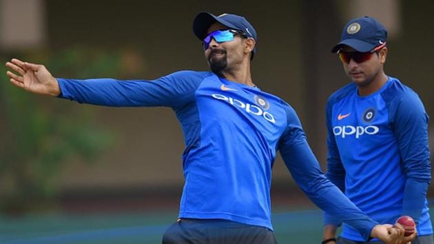 Indian cricket team skipper Virat Kohli hinted that Kuldeep Yadav is going to replace Ravindra Jadeja (who is serving a one-match ban) in the playing XI for the third Test against Sri Lanka national cricket team in Pallekele starting on Saturday. (Getty Images) Indian cricket team skipper Virat Kohli hinted that Kuldeep Yadav is going to replace Ravindra Jadeja (who is serving a one-match ban) in the playing XI for the third Test against Sri Lanka national cricket team in Pallekele starting on Saturday. (Getty Images)