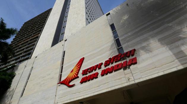 The Air India logo is seen on the facade of its office building in Mumbai. (REUTERS) The Air India logo is seen on the facade of its office building in Mumbai. (REUTERS)