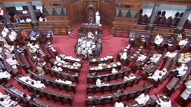 A view of the Rajya Sabha during the monsoon session of the Parliament, in New Delhi. (PTI Photo) A view of the Rajya Sabha during the monsoon session of the Parliament, in New Delhi. (PTI Photo)