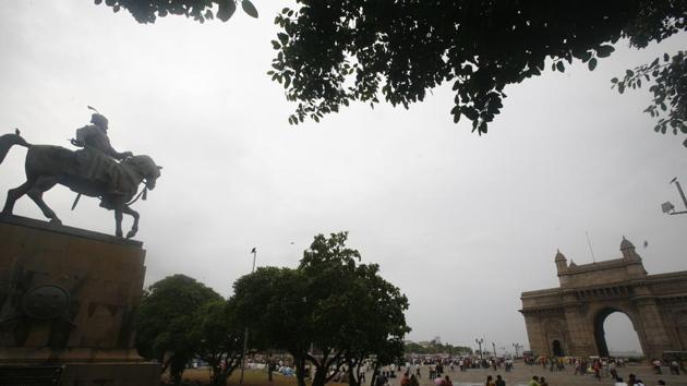 A statue of the Maratha king at the Gateway of India. (HT) A statue of the Maratha king at the Gateway of India. (HT)