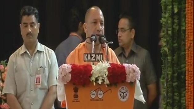 Uttar Pradesh CM Adityanath said filth and open defecation are the reasons behind death of children in Gorakhpur. (ANI Photo) Uttar Pradesh CM Adityanath said filth and open defecation are the reasons behind death of children in Gorakhpur. (ANI Photo)