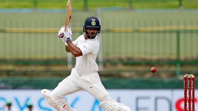 India's Shikhar Dhawan hits a boundary en route to his century. (REUTERS)