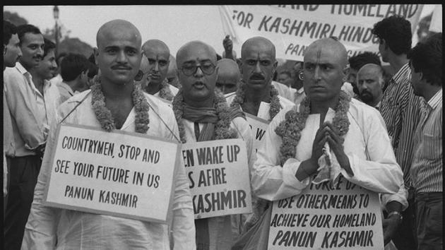 Amid a rise of insurgent activity in Kashmir valley in the mid 1980s, the Kashmiri Pandit community increasingly faced the threat of a highly provocative, communally tinged atmosphere, controversially stirred by political actors. The culmination of this buildup resulted in the exodus of over 100,000 Kashmiri Hindus from the valley on or after January 20, 1990 to camps in the Jammu region and elsewhere along the country. (Sanjay Sharma / HT Archive) Amid a rise of insurgent activity in Kashmir valley in the mid 1980s, the Kashmiri Pandit community increasingly faced the threat of a highly provocative, communally tinged atmosphere, controversially stirred by political actors. The culmination of this buildup resulted in the exodus of over 100,000 Kashmiri Hindus from the valley on or after January 20, 1990 to camps in the Jammu region and elsewhere along the country. (Sanjay Sharma / HT Archive)