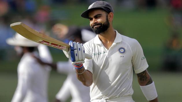 India's captain Virat Kohli reacts as he leaves the ground after yet another disappointing dismissal. (AP)