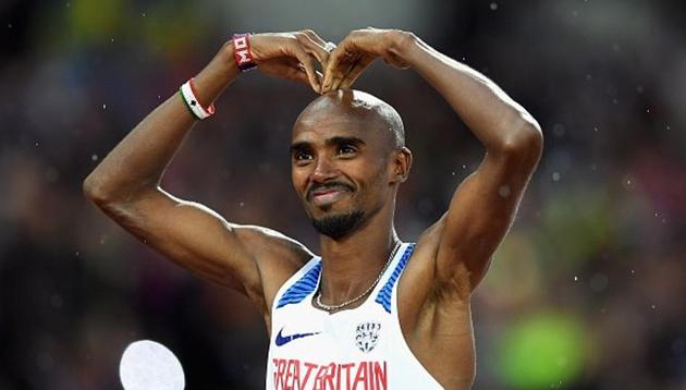 Mo Farah, who won the 10,000m once again last weekend, dug in to finish 0.43 seconds behind new World Champion Muktar Edris, while Paul Chelimo of the United States claimed bronze. (Twitter/ British Athletics) Mo Farah, who won the 10,000m once again last weekend, dug in to finish 0.43 seconds behind new World Champion Muktar Edris, while Paul Chelimo of the United States claimed bronze. (Twitter/ British Athletics)