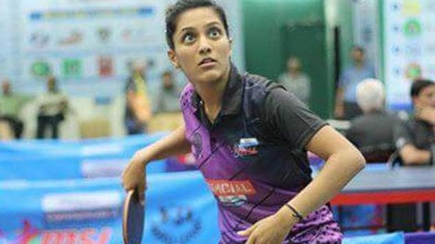 International player Divya Deshpande, who earlier used to train with Bhushan Thakur, has shifted to Mumbai and is doing well at the state and national level. (HT PHOTO) International player Divya Deshpande, who earlier used to train with Bhushan Thakur, has shifted to Mumbai and is doing well at the state and national level. (HT PHOTO)