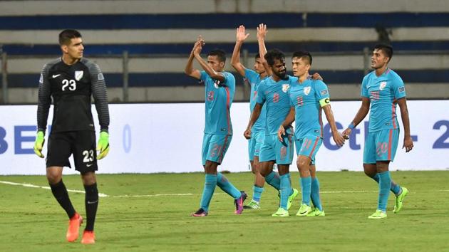 India will play Mauritius and St Kitts and Nevis in the upcoming tri-nation football series to be held in Mumbai.(PTI)