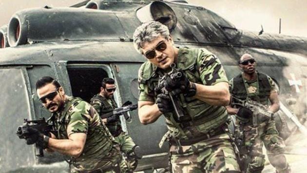 Vivegam stars Ajith and Kajal Aggarwal. Bollywood actor Vivek Oberoi makes his Tamil debut with the film. Vivegam stars Ajith and Kajal Aggarwal. Bollywood actor Vivek Oberoi makes his Tamil debut with the film.