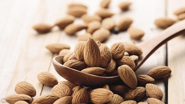 Rich in magnesium and potassium, almonds are a healthy and filling snack rich in fibre and protein.(Shutterstock) Rich in magnesium and potassium, almonds are a healthy and filling snack rich in fibre and protein.(Shutterstock)