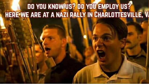 Anti-racism vigilantes have joined hands to identify white supremacists on social media (Gregg Davis Facebook page) Anti-racism vigilantes have joined hands to identify white supremacists on social media (Gregg Davis Facebook page)