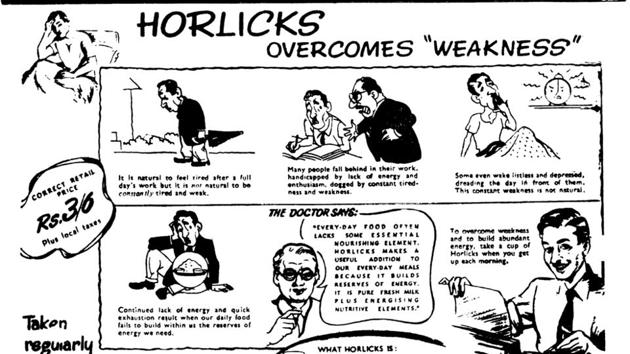 Still in the market: An advertisement for Horlicks in the August 15, 1947 edition of Hindustan Times.(HT archives)