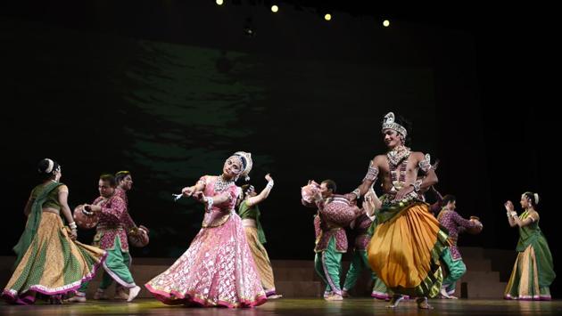 The tradition of Rasa Lila is popular in Mathura region in northeastern states such as Manipur and Assam, and in parts of Rajasthan and Gujarat. (Sonu Mehta/HT PHOTO)