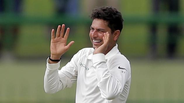 However, Kuldeep Yadav removed Chandimal after lunch, ending any resistance the skipper might have put up. (AP) However, Kuldeep Yadav removed Chandimal after lunch, ending any resistance the skipper might have put up. (AP)