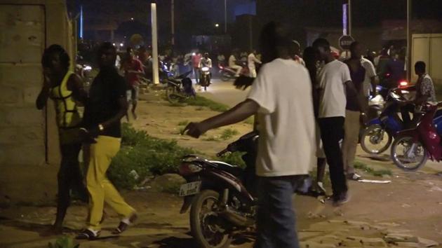 Restaurant customers run in the street following an attack by gunmen on a restaurant in Ouagadougou, Burkina Faso. (REUTERS) Restaurant customers run in the street following an attack by gunmen on a restaurant in Ouagadougou, Burkina Faso. (REUTERS)