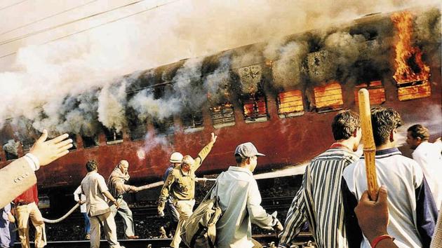 A fire in coach S6 of the Sabarmati Express on February 27, 2002 sparked the Godhra incident that lit the flames of massive sectarian violence in the state of Gujarat. According to official sources 790 Muslims and 254 Hindus were killed in retributive communal violence over claims of who perpetrated the incident, and as many as 100,000 Muslims and 40,000 Hindus were rendered homeless. (AP) A fire in coach S6 of the Sabarmati Express on February 27, 2002 sparked the Godhra incident that lit the flames of massive sectarian violence in the state of Gujarat. According to official sources 790 Muslims and 254 Hindus were killed in retributive communal violence over claims of who perpetrated the incident, and as many as 100,000 Muslims and 40,000 Hindus were rendered homeless. (AP)