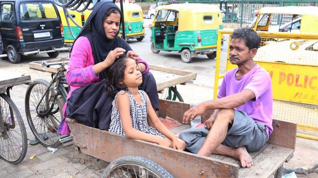 Afreen’s parents have high hopes for their and expect her to grow up to be an engineer. (Mayank Austen Soofi / HT Photo) Afreen’s parents have high hopes for their and expect her to grow up to be an engineer. (Mayank Austen Soofi / HT Photo)