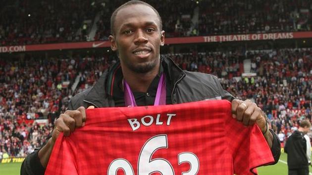 Usain Bolt may play for Manchester United in a legends friendly against FC Barcelona. (Getty Images) Usain Bolt may play for Manchester United in a legends friendly against FC Barcelona. (Getty Images)