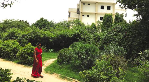 Shalimar Bagh lies towards the north of the city. Nestled between banquet halls, bungalows and apartments are the 100-acre remains of a network of orchards and parks. (Mayank Austen Soofi / HT Photo) Shalimar Bagh lies towards the north of the city. Nestled between banquet halls, bungalows and apartments are the 100-acre remains of a network of orchards and parks. (Mayank Austen Soofi / HT Photo)