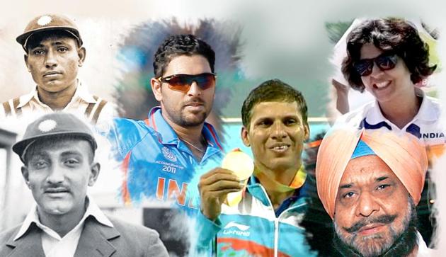Displaying extraordinary skill and composure, these sportspersons have always kept India’s flag flying high.(HT Photo)