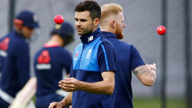 England's James Anderson and Ben Stokes during nets ahead of their day-night Test against West Indies. (Action Images via Reuters) England's James Anderson and Ben Stokes during nets ahead of their day-night Test against West Indies. (Action Images via Reuters)