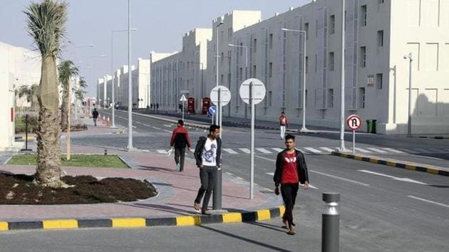 Migrant workers walk at Labor City, Qatar. (Reuters File Photo) Migrant workers walk at Labor City, Qatar. (Reuters File Photo)