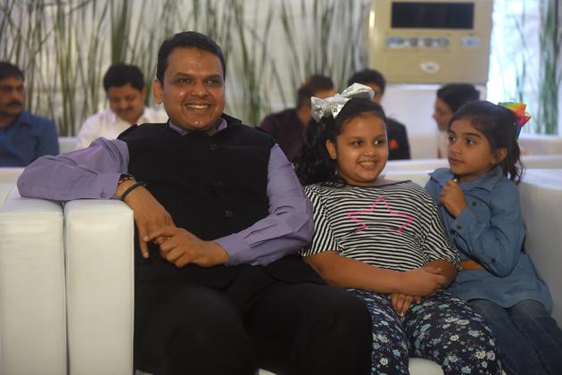 Maharashtra CM Devendra Fadnavis too was present on the occasion. (Pratik Chorge/HT Photo) 