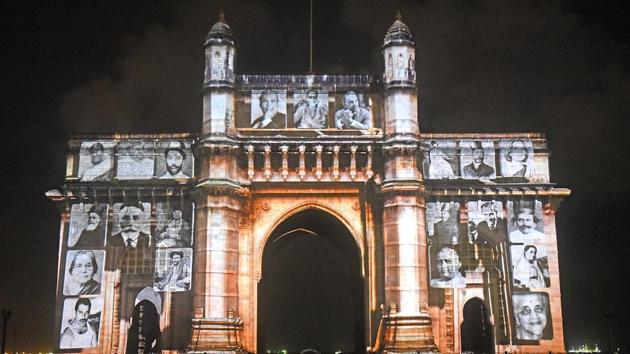 Remembering the great leaders of India. (Pratik Chorge/HT Photo) 