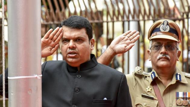 CM Devendra Fadnavis at Mantralaya in Mumbai. (Kunal Patil/HT Photo) 