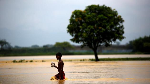 Media reports in Kathmandu suggested that seven bodies were swept away by the floods to the Indian side and later found near Jogbini railway station in India. (REUTERS)