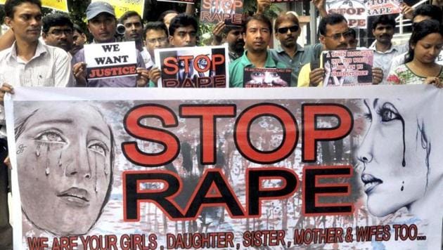 A protest demanding justice for rape survivors. (File) A protest demanding justice for rape survivors. (File)