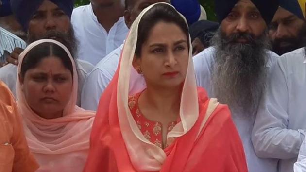 Harsimrat Kaur Badal. (HT File) Harsimrat Kaur Badal. (HT File)