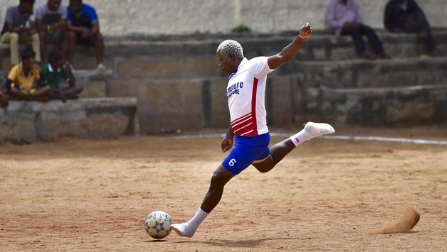 There are no trophies or prize money for the winners of the tournament as players mostly compete out of a passion for barefoot football. Over the years, the tournament gained huge popularity with more than 96 teams participating in a particular year. However, this year due to time constraints the tournament saw participation from just 46 teams.  (Arijit Sen/HT Photo) 